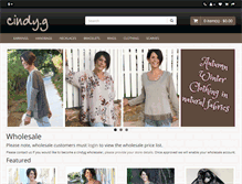 Tablet Screenshot of cindyg.com.au